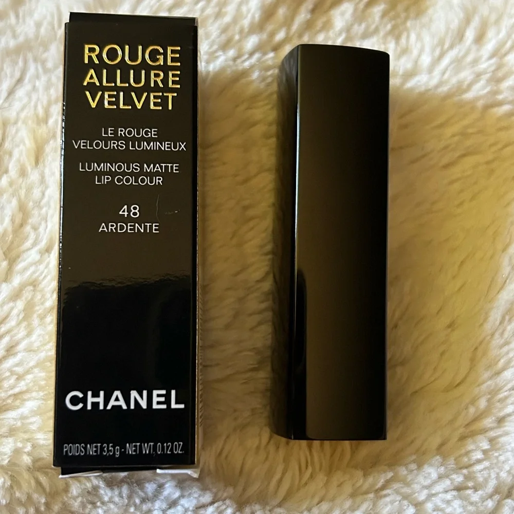 CHANEL Rouge Allure Velvet Luminous Matte Lip Color 48 Ardente NWT